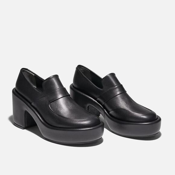 Clergerie Paris Devin Black Platform Chunky Block Heel Loafers Women’s Size 38.5 - Picture 1 of 14